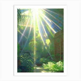 Franklin Park Conservatory And Botanical Gardens, Usa Classic Monet Style Painting Art Print