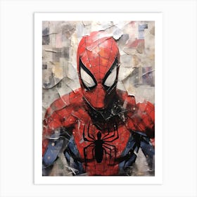 Spider-Man collage Art Print