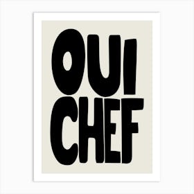 Yes Chef Art Beige Art Print