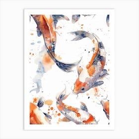 Watercolor Koi 29 Art Print