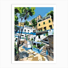 Amalfi Coast Painting Art Print