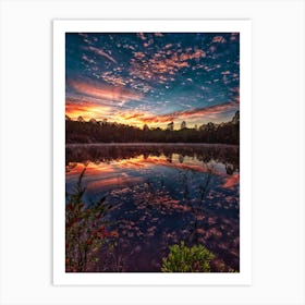 Lake Reflection Art Print