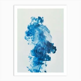 Blue Ink 7 Art Print