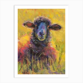 Sheep In The Grass Art Print