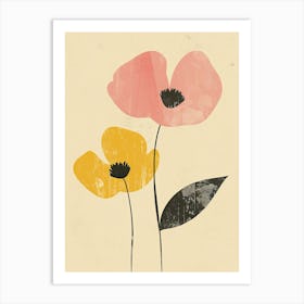 Stockholm Flower Market Boho Minimalist Style Art Print