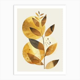 Gold Leaf 6 Art Print