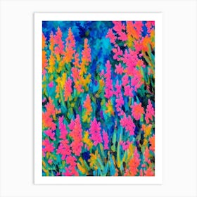Acropora Millepora 2 Efflorescens Vibrant Painting Art Print