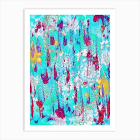 Abstract Florals Art Print