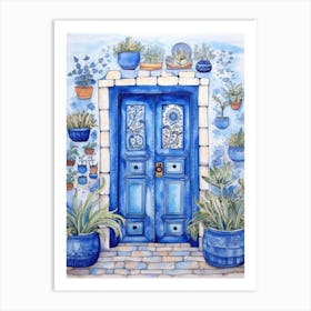 Blue Door 48 Art Print