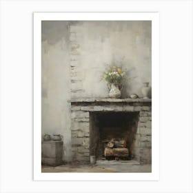 Old Stone Farm Neutral Tones 6 Art Print