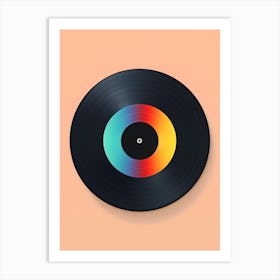 Colorful Vinyl Record Art Print