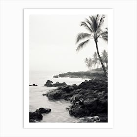 Maui, Black And White Analogue Photograph 3 Art Print