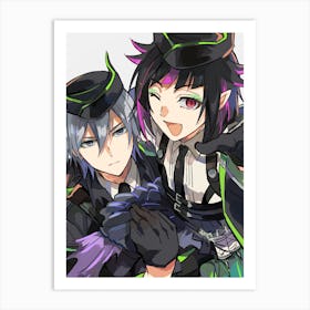 Anime Couple 1 Art Print