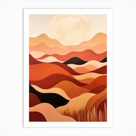 Desert Landscape 2 Art Print