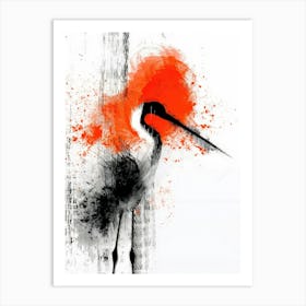 Crane Canvas Print Art Print