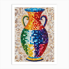 Mosaic Vase Art Print