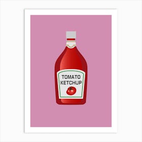 Tomato Sauce, Kitchen, Condiment, Art, Cartoon, Ketchup, Wall Print Art Print