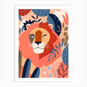 Leo Illustration Zodiac Star Sign 2 Art Print