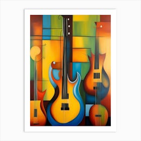 Guitars Art Print