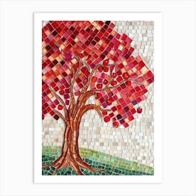 Mosaic Apple Tree 1 Art Print