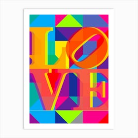 COLORFUL LOVE Art Print