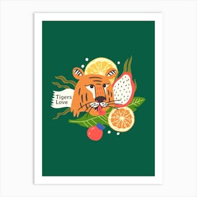 Tigers Love Art Print