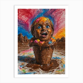 'Chocolate Baby' Art Print