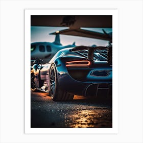 Porsche 918 Supercar Art Print