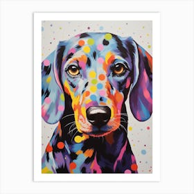 Dachshund Pop Art Inspired 2 Art Print