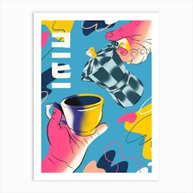 Coffee in Colors Art Print