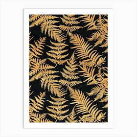 Pattern Poster Pteris Fern 2 Art Print