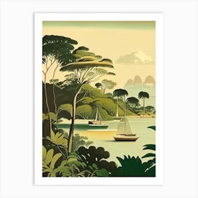 Mactan Island Philippines Rousseau Inspired Tropical Destination Art Print