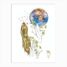 Virgo Goddess Art Print