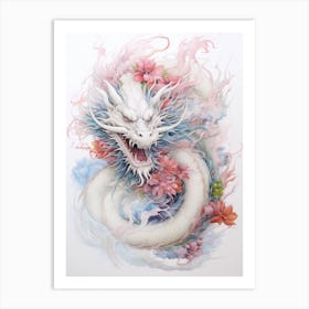 Dragon Close Up Traditional Chinese Style 9 Art Print
