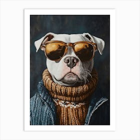 Too Cool Pitbull 2 Art Print