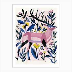 Deer Illustration 1 Art Print