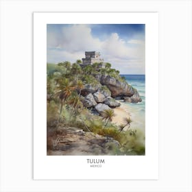 Tulum Travel Poster 6 Art Print
