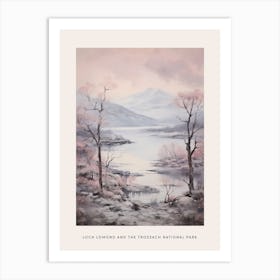 Dreamy Winter National Park Poster  Loch Lomond And The Trossach National Park Scotland 3 Art Print