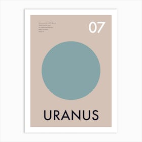 Uranus Planet Galactic Art Print