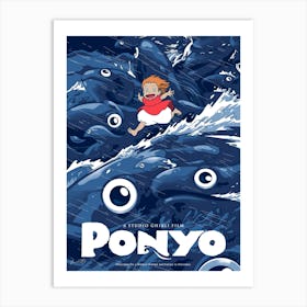 Ponyo Art Print