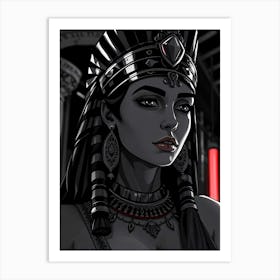 Cleopatra Portrait - Diverse Art Illustration 72 Art Print