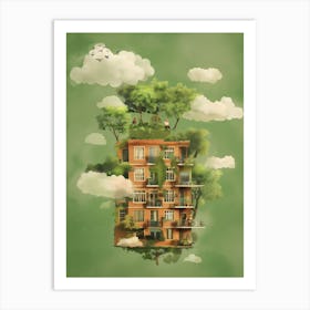 House On A Cloud Art Print