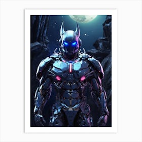 Bat In Cyborg Body #2 Art Print