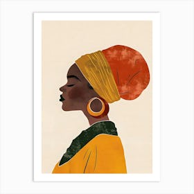 Portrait Of African Woman Art Print