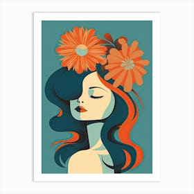 Bloom Body Woman Botanical 9 Art Print