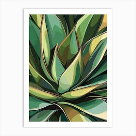 Agave Plant Art Print