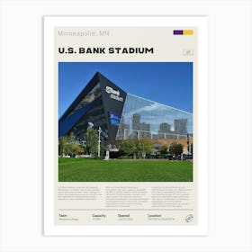 Minnesota Vikings - U.S. Bank Stadium Art Print