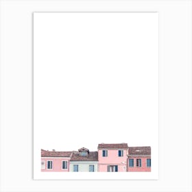 Colourful Houses Art Print