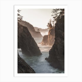 Oregon Ocean Cliffs Art Print