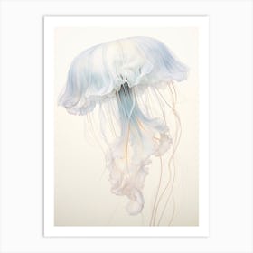 Comb Jellyfish Swimming 2 Art Print